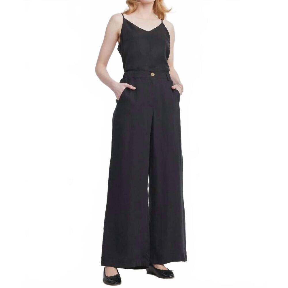 NEW SELF CONTRAST caroline pant in black